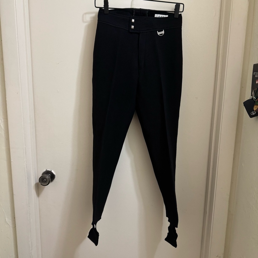 Nils Womens Ski Wear Pants Corduroy Ankle Stirrup Performance 6R Vintage 80s